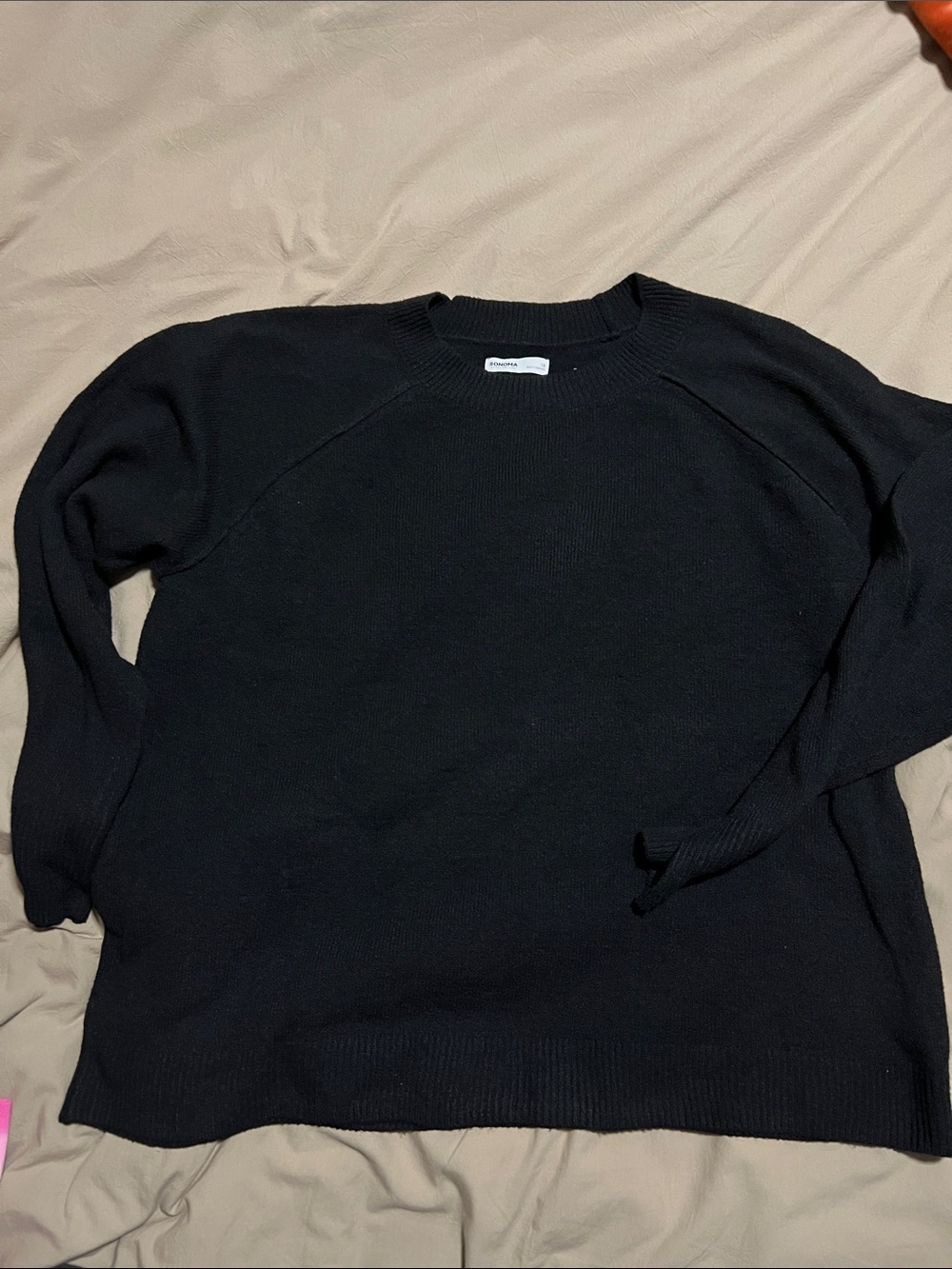 Sonoma Black Women's Crewneck Sweater